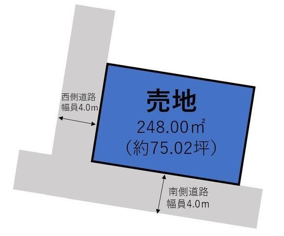 敷地約75坪の注文用地が登場♪お好きなハウスメーカー・工務店で建築可能です♪