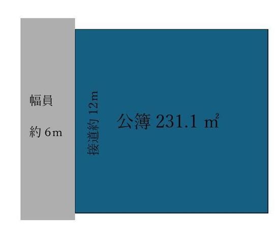 前面道路は車通りも少なく周辺住宅と比べると比較的に静かな環境です。整形地のため建築プランが立てやすいです。