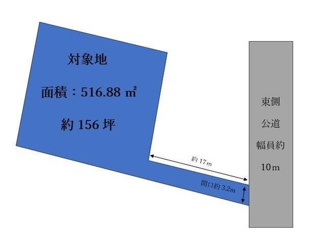 【好立地】船塚2丁目のゆとりある約156坪の広々敷地！周囲の視線が気になりにくく、プライベート性を確保しやすい旗竿地です。